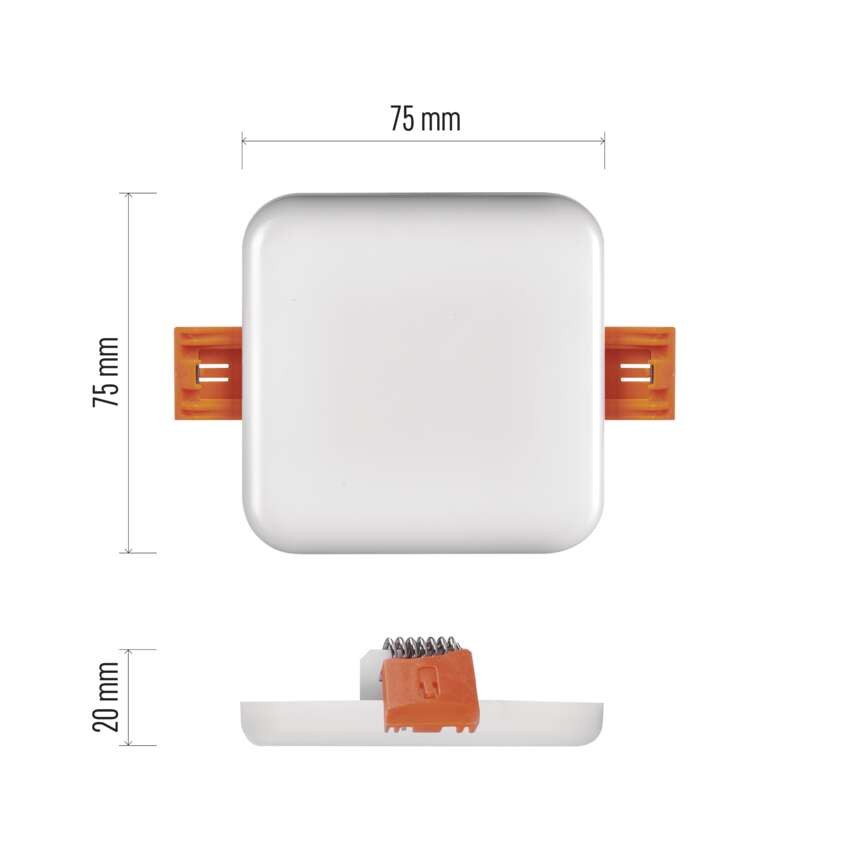 LED podhledové svítidlo VIXXO 7,5 x 7,5 cm, 6 W, neutrální bílá, IP65