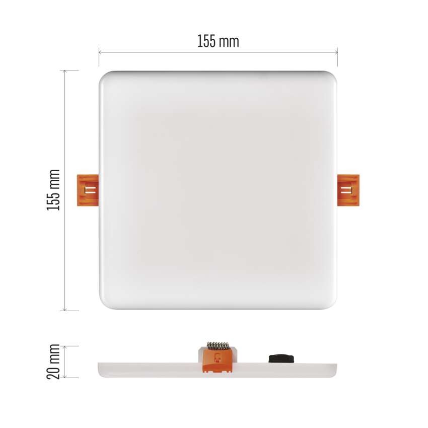 LED podhledové svítidlo VIXXO 15,5 x 15,5 cm, 13,5 W, neutrální bílá, IP65
