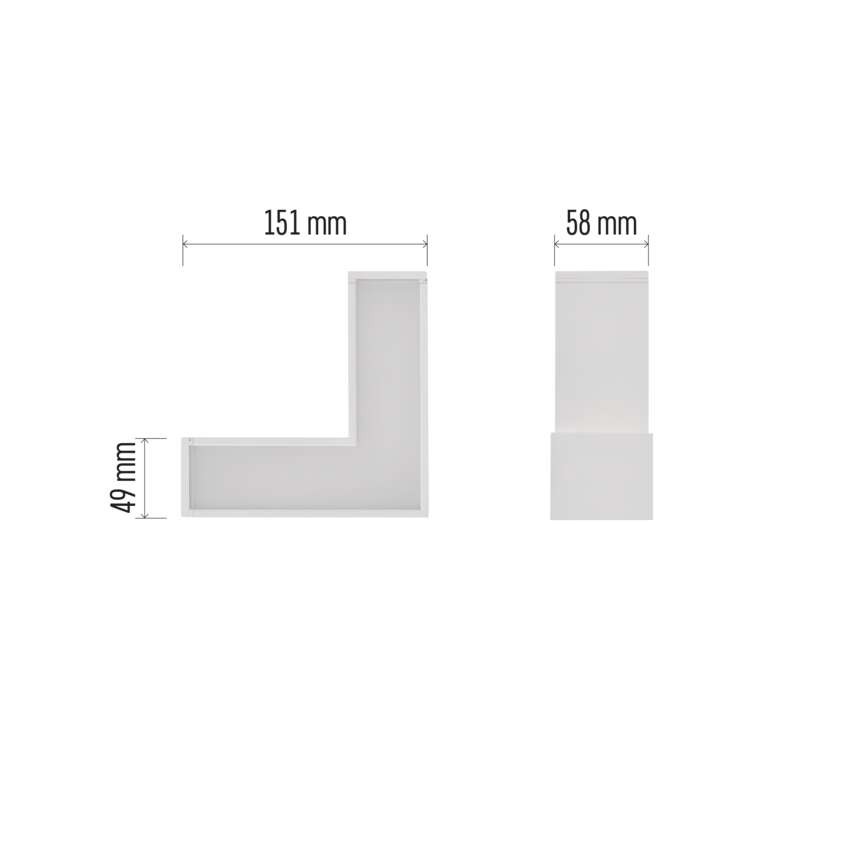 LED-Langfeldleuchte ORTO LCON 8W, neutralweiß