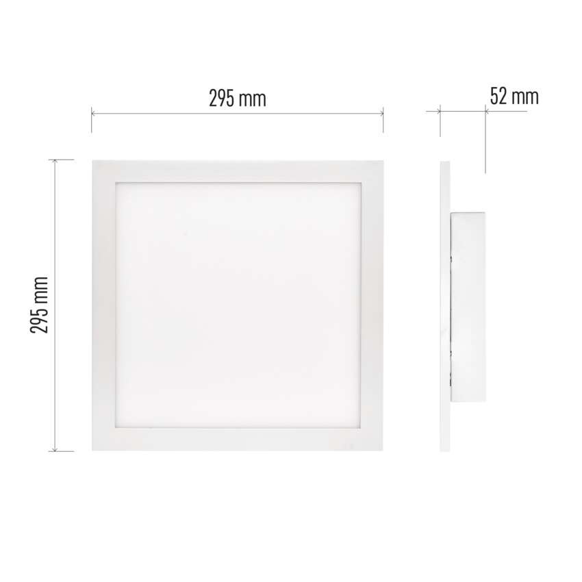 LED svítidlo RIVI 30 x 30 cm, 20 W, teplá-studená bílá, stmívatelné s ovladačem