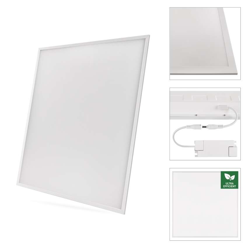 LED panel LUXXO 60 x 60 cm / 32 mm, 22 W, 3 800 lm, vgradni, nevtralno bela, UGR<19, IP21