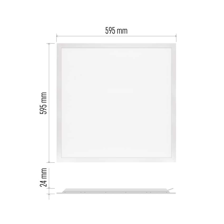 LED panel LEXXO 60 x 60 cm / 25 mm, 30 W, 4 200 lm, vgradni, nevtralno bela, IP44 / IP21