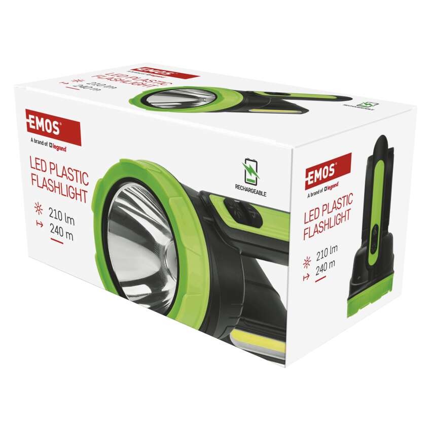 LED nabíjecí svítilna, 210 lm, 1 800 mAh