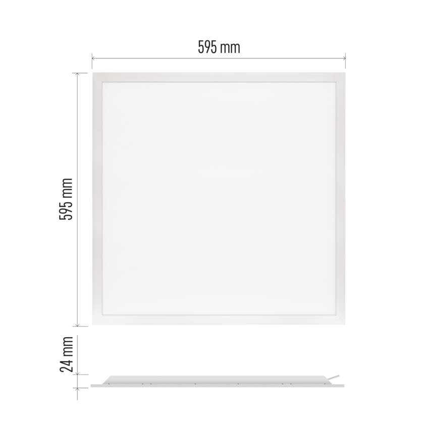 LED panelė REXXO 60 x 60 cm / 24 mm, 36 W, 4 000 lm, įmontuojama, neutraliai balta, IP21