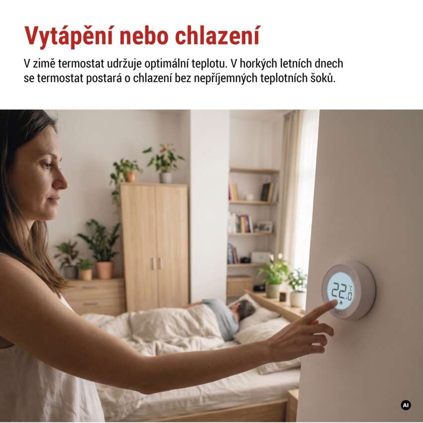 Pokojový manuální drátový termostat P5608