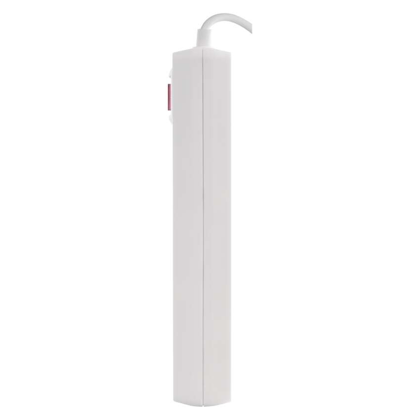 Podaljšek 2 m / 3 vtičnice / s stikalom / beli / 1× USB-A + 1× USB-C / 1,5 mm2