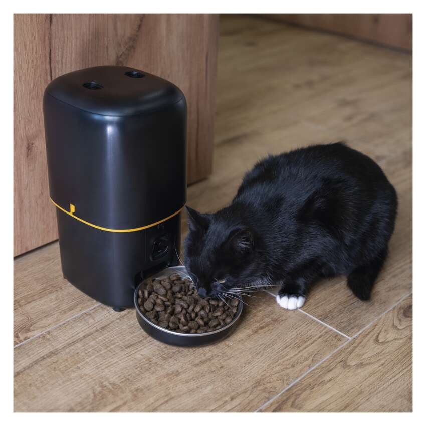 GoSmart pašarų dozatorius Pet Care, 4 l, juodas, Wi-Fi
