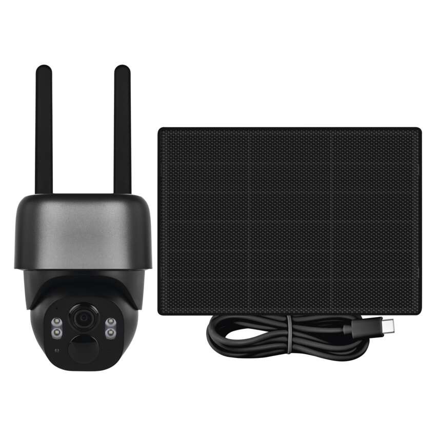 GoSmart Outdoor IP Kamera mit 4G LTE und Solarpanel IP-6100G HAWK, batteriebetrieben