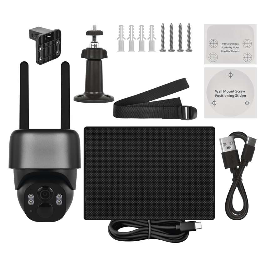GoSmart Outdoor IP Kamera mit 4G LTE und Solarpanel IP-6100G HAWK, batteriebetrieben
