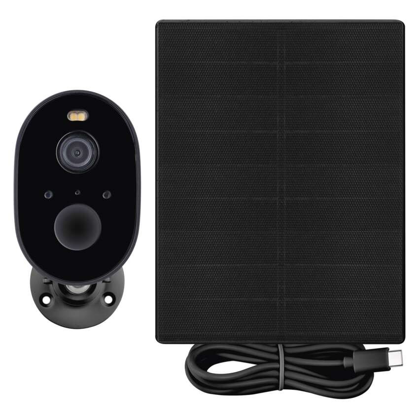 GoSmart Outdoor IP Kamera mit WiFi und Solarpanel IP-1150G SNAP, batteriebetrieben
