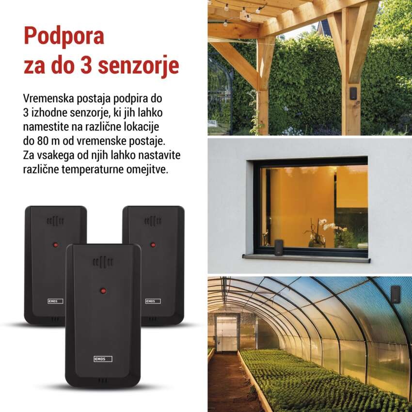 GoSmart brezžična vremenska postaja E8610 z WiFi