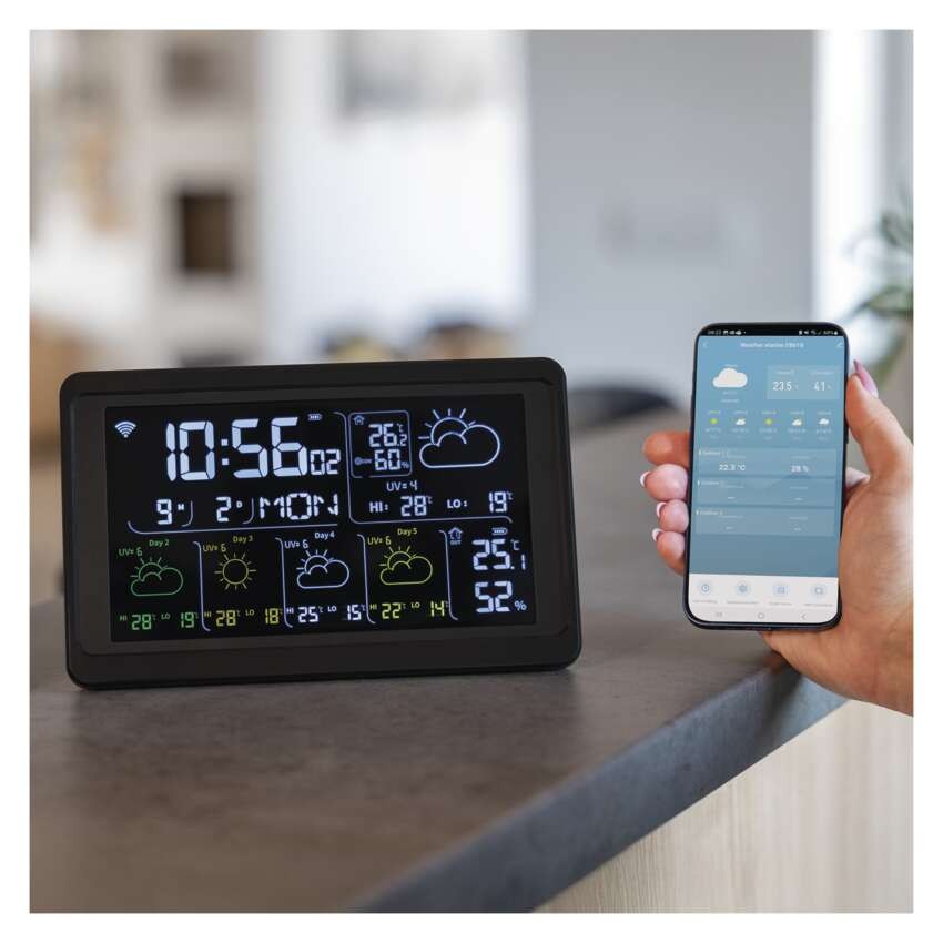 GoSmart E8610 bezvadu meteoroloģiskā stacija ar WiFi