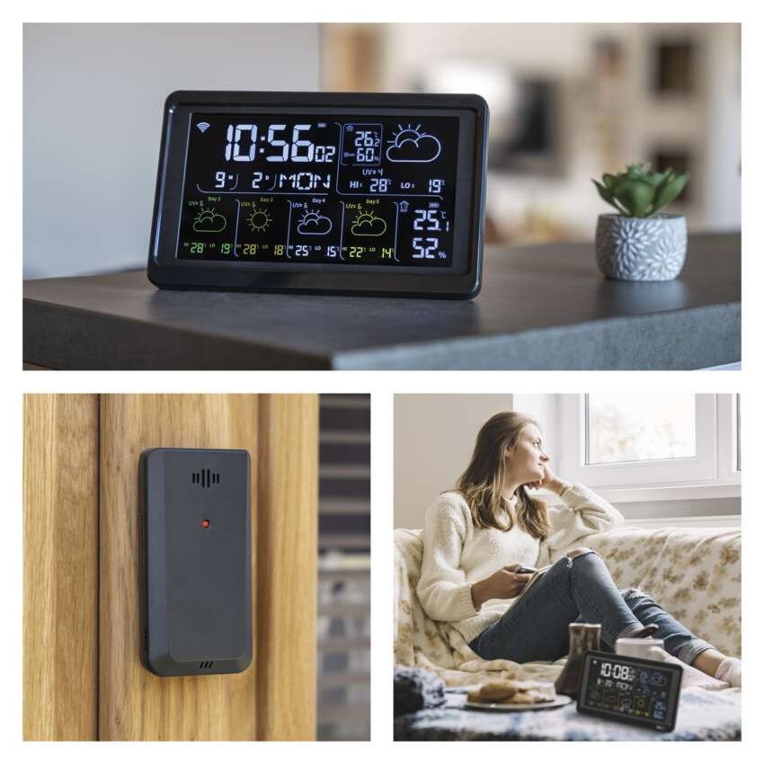 GoSmart E8610 bezvadu meteoroloģiskā stacija ar WiFi