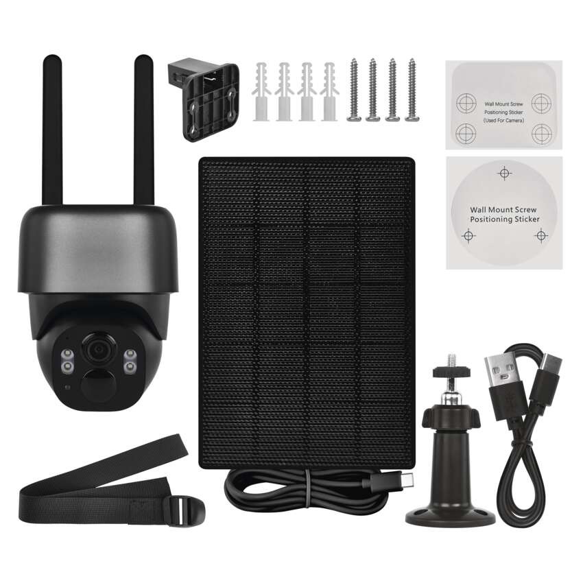 GoSmart Outdoor IP Kamera mit WiFi und Solarpanel IP-1200G WASP, batteriebetrieben