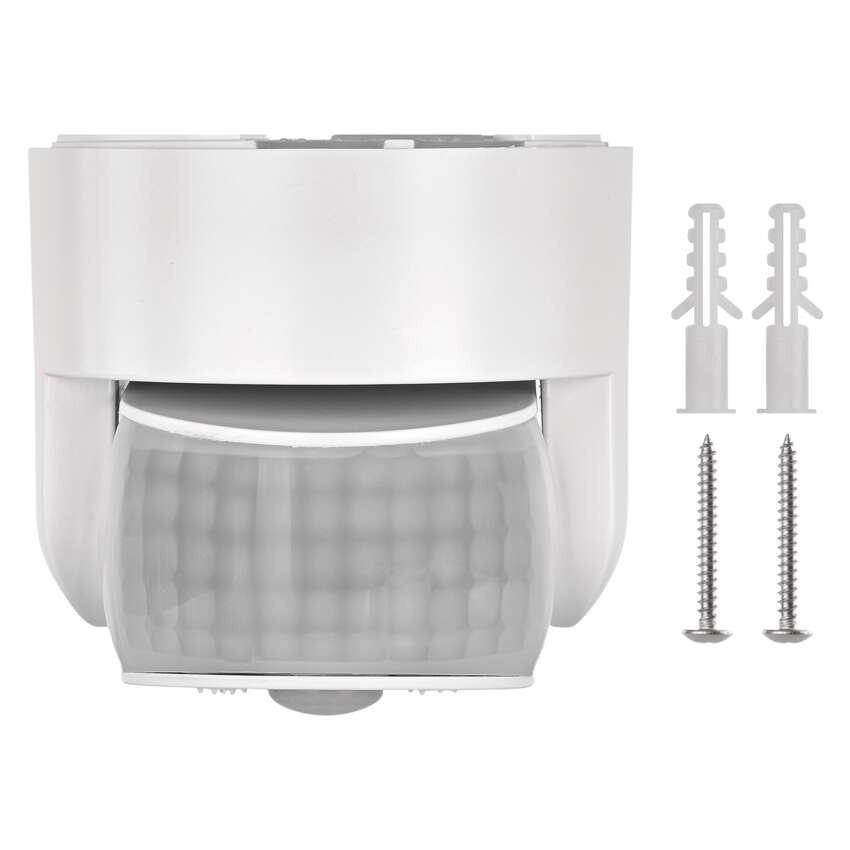 PIR judesio jutiklis IP65, 1200 W, baltas