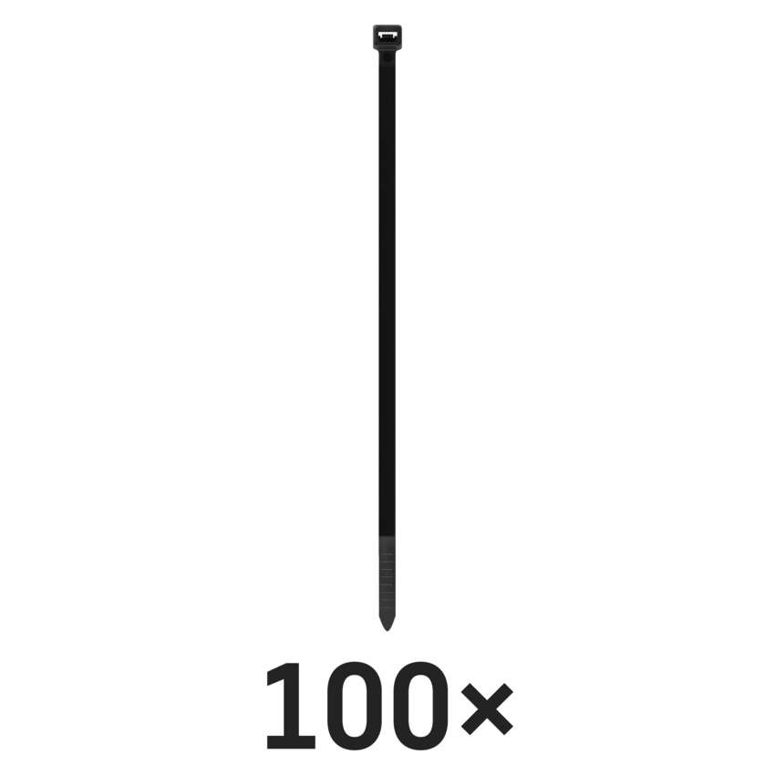 Kabelio rišiklis 200×4,8, juoda, 100 vnt