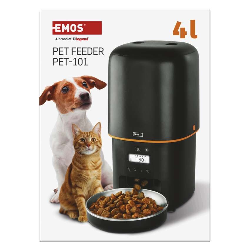 „Pet Care“ maisto dozatorius, 4 l, juodas