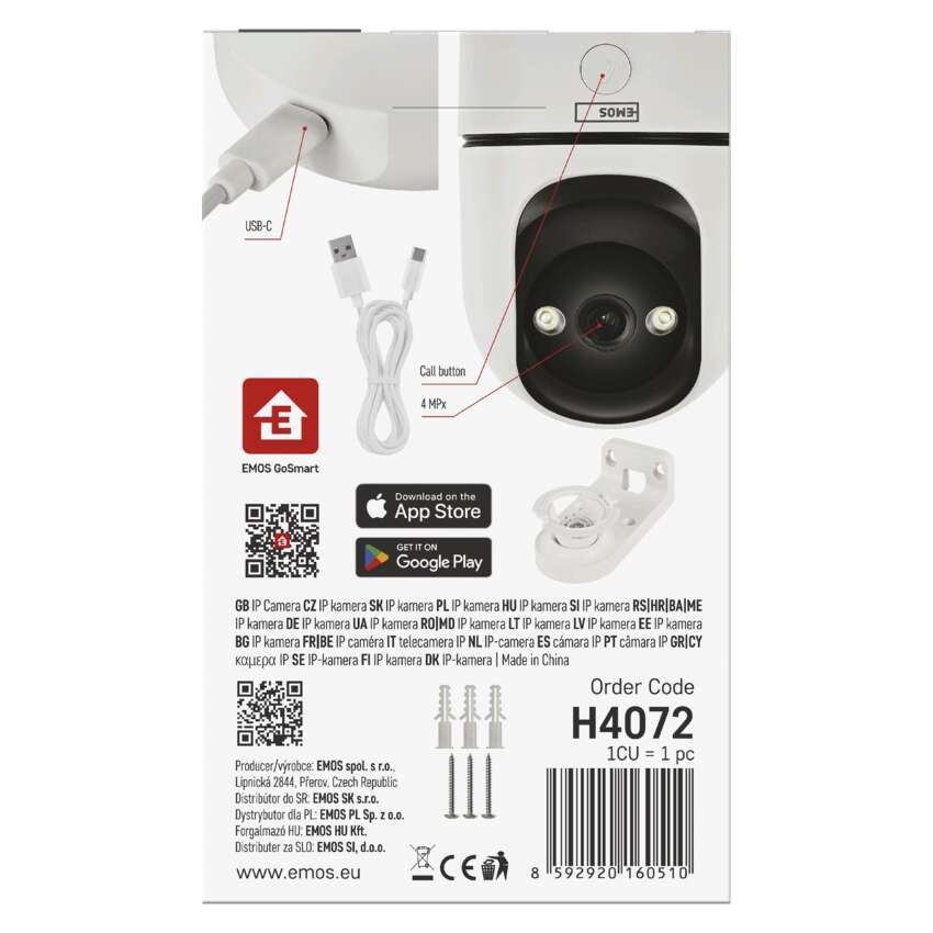 GoSmart Siseruumides pöörlev kaamera IP-220G WiFi‑ga