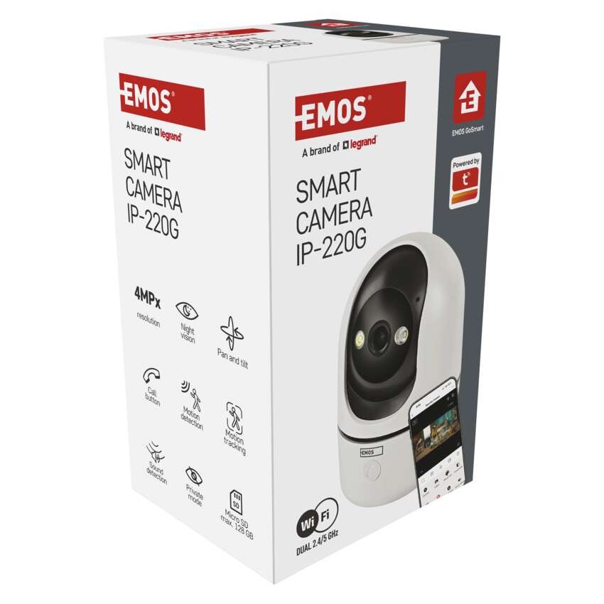 GoSmart Siseruumides pöörlev kaamera IP-220G WiFi‑ga