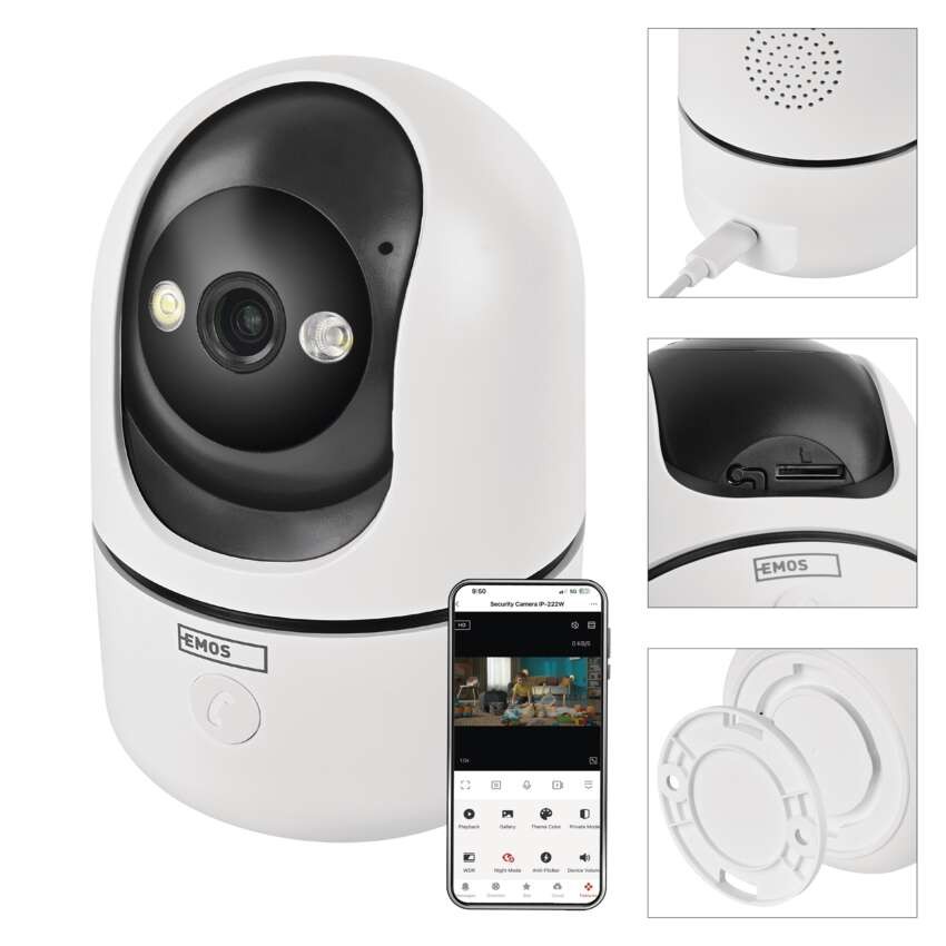 GoSmart Siseruumides pöörlev kaamera IP-220G WiFi‑ga