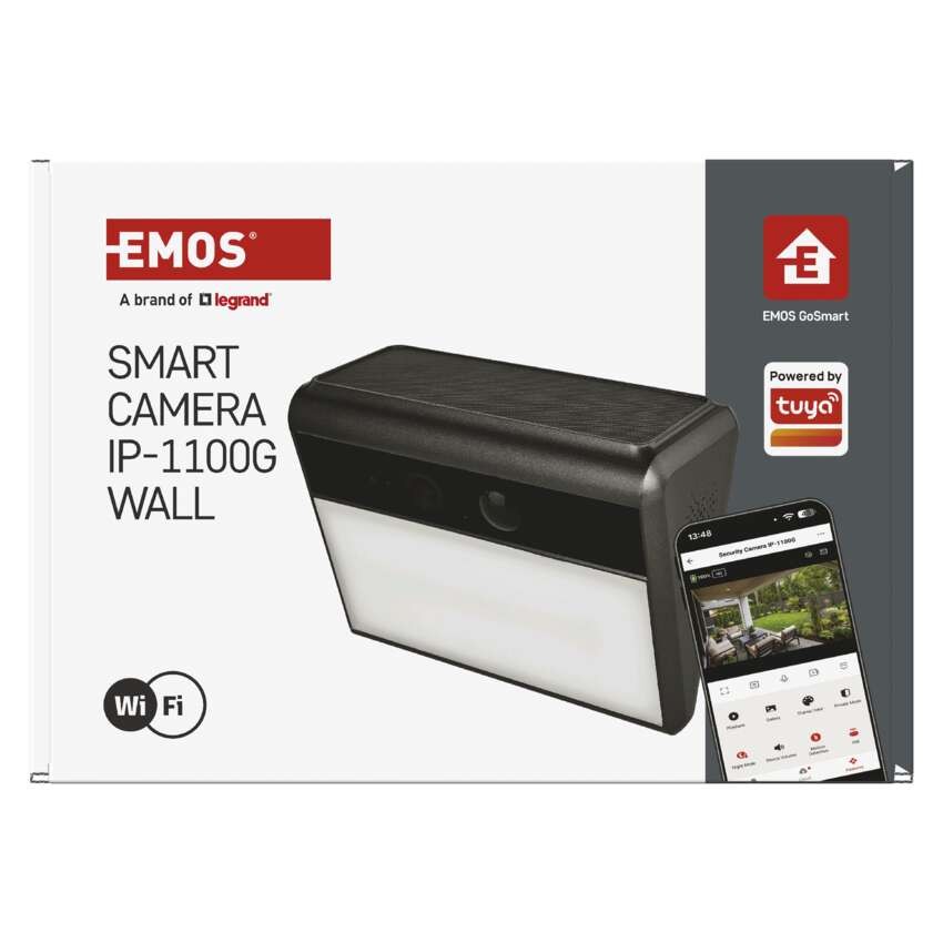 GoSmart IP-1100G WALL – batteriebetriebene Außenkamera mit WLAN und Solarmodul