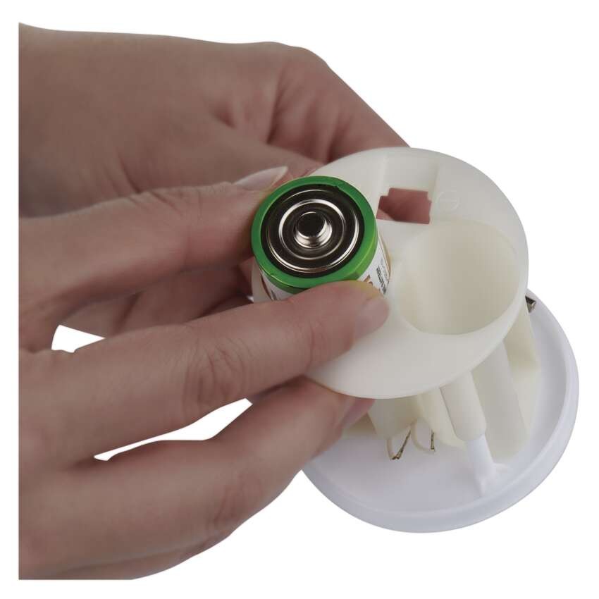 LED nagrobna sveča rdeča, 2x C, zunanja in notranja, topla bela, senzor