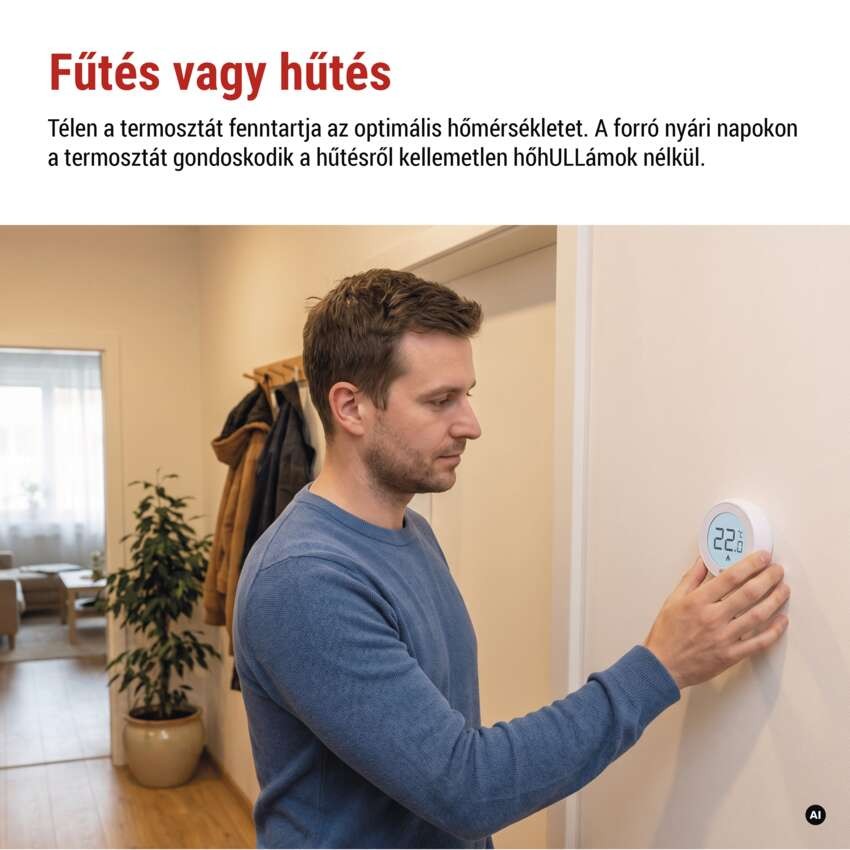 Manuális vezeték nélküli szobatermosztát P5618