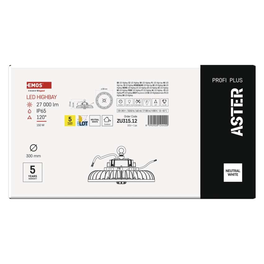 High Bay ASTER LED industrijsko svetilo, 150W, 120°