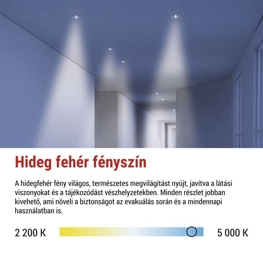 EMOS LED vészvilágító lámpatest ORSU 2W 300lm 3 óra