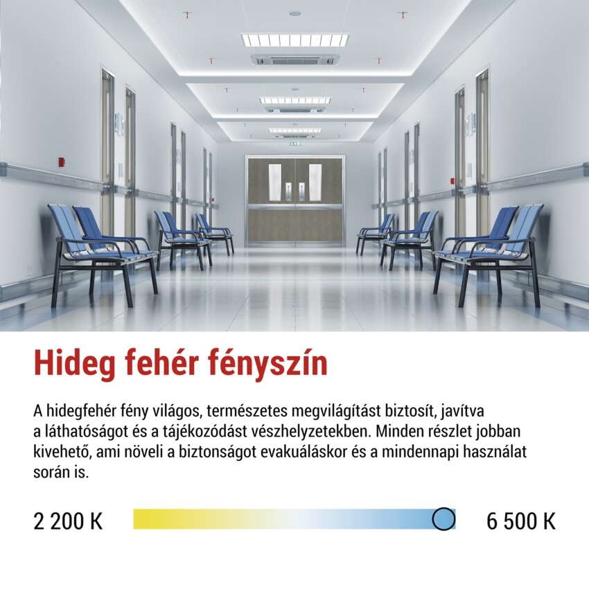 EMOS LED vészvilágító lámpatest NESSI 3W 3 óra IP66