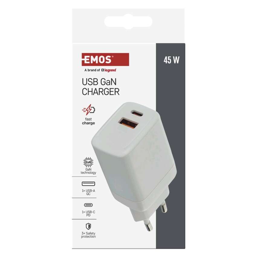 USB Netzadapter GaN PD 45 W max.