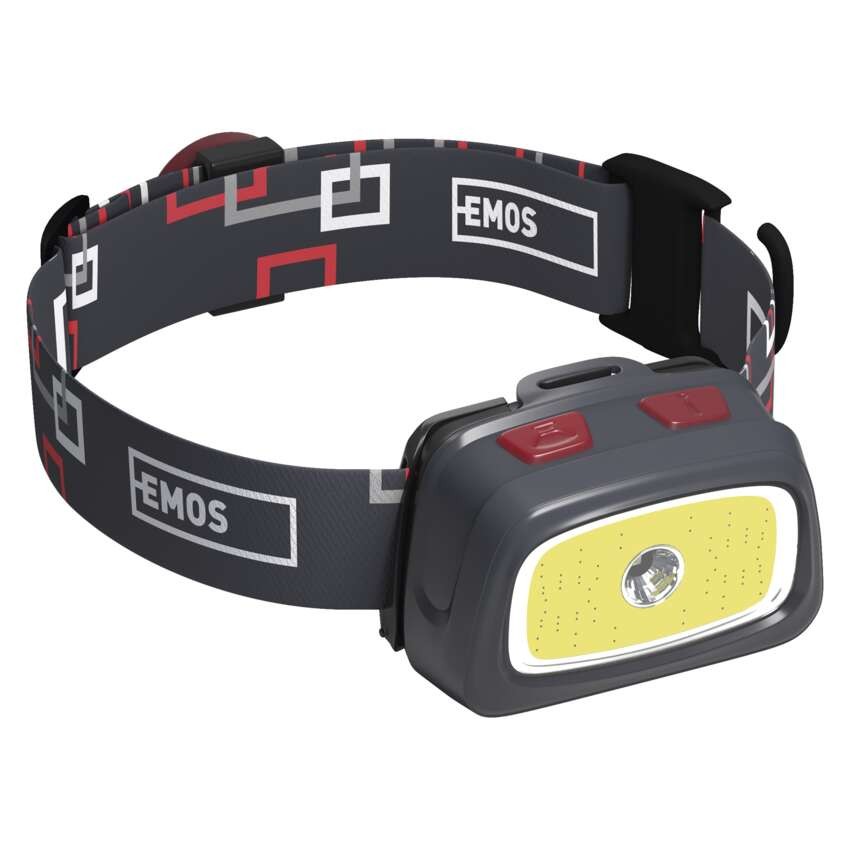 CREE LED + COB LED Stirnlampe P3531, 330 lm, 65 m, für 3x AAA