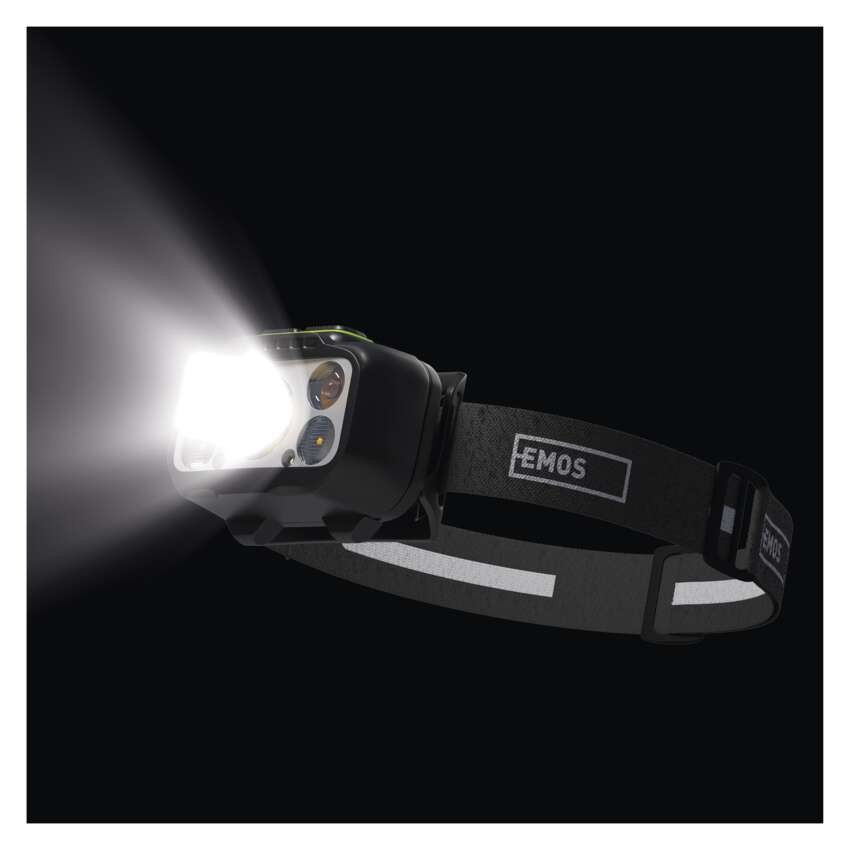LED nabíjecí čelovka P3546, 550 lm, 110 m, Li-Pol 1000 mAh / 3× AAA