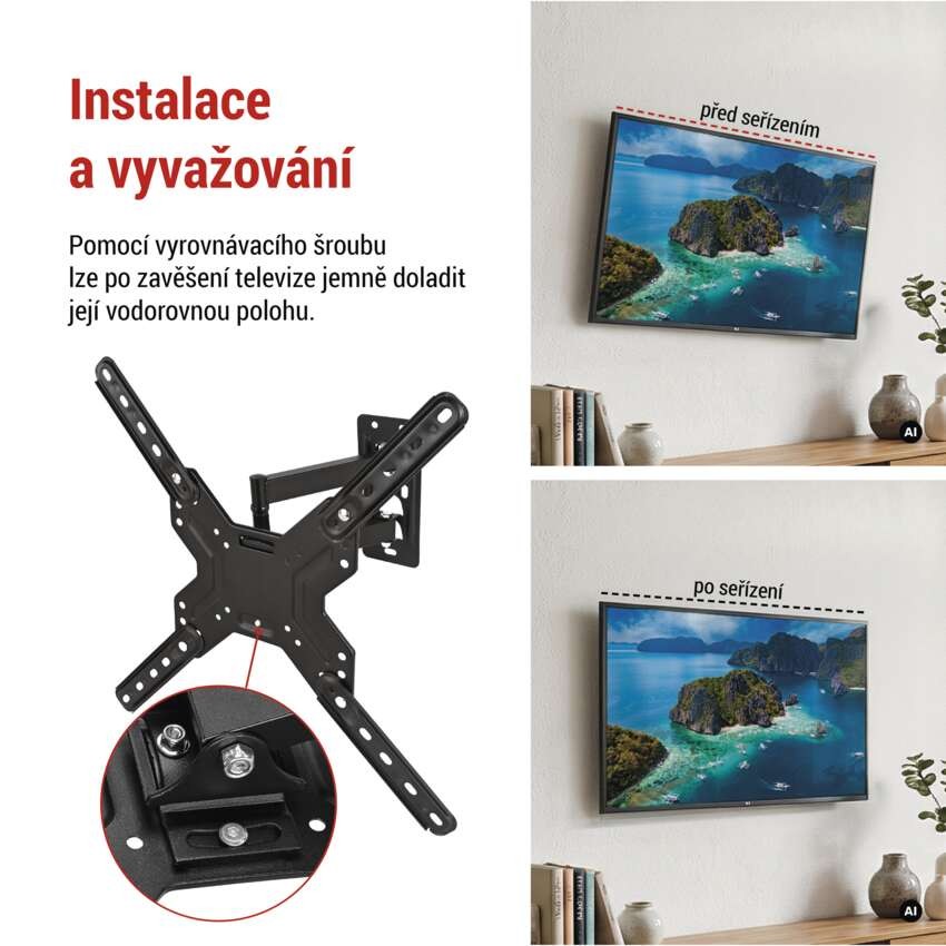 Držák konzolový pro TV 26–60" (65–152 cm)