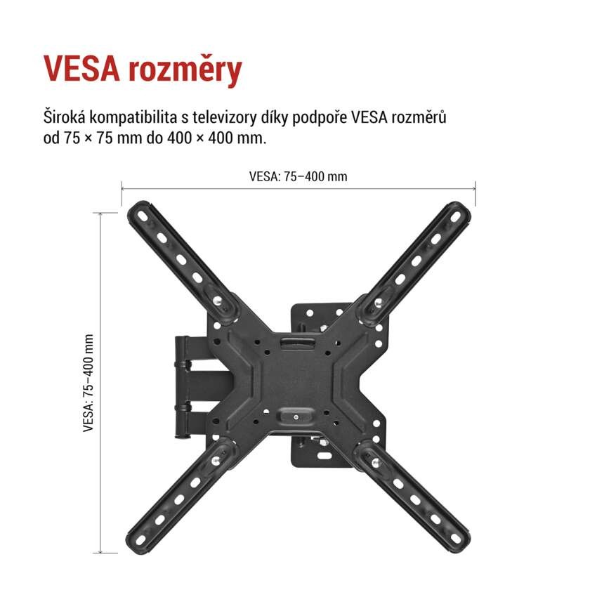 Držák konzolový pro TV 26–60" (65–152 cm)