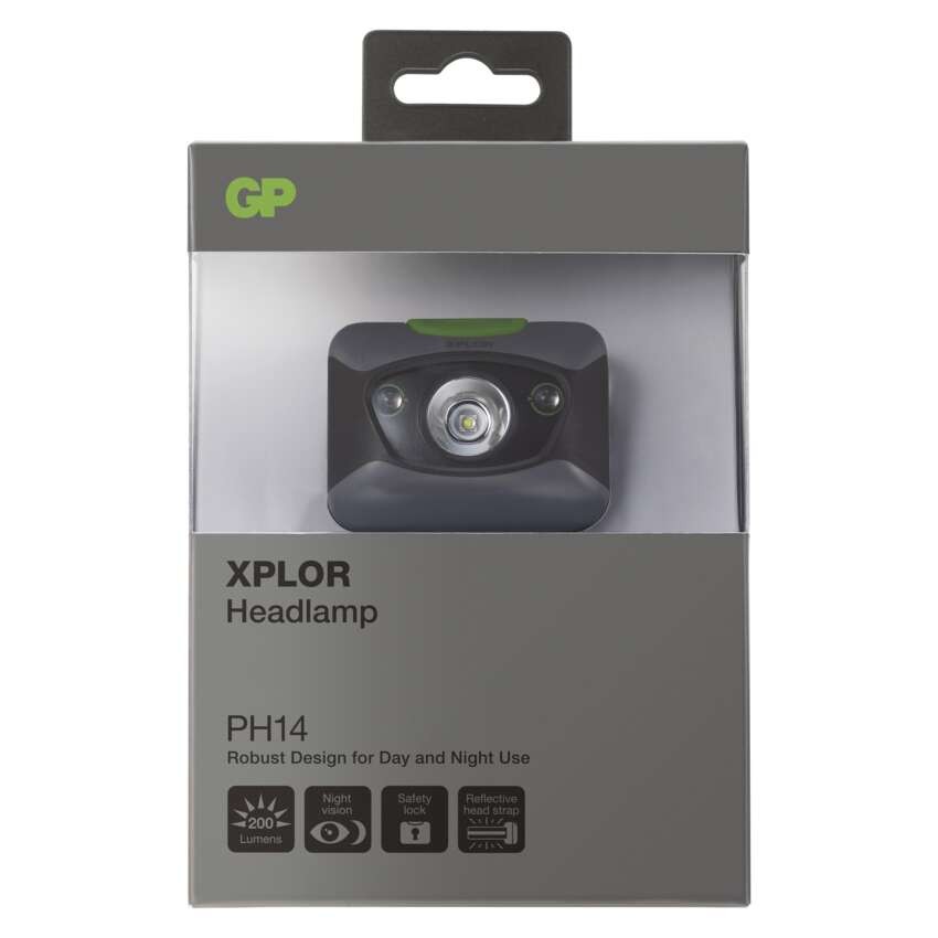 GP LED Fejlámpa PH14 2 LED+ 3W 3x AAA