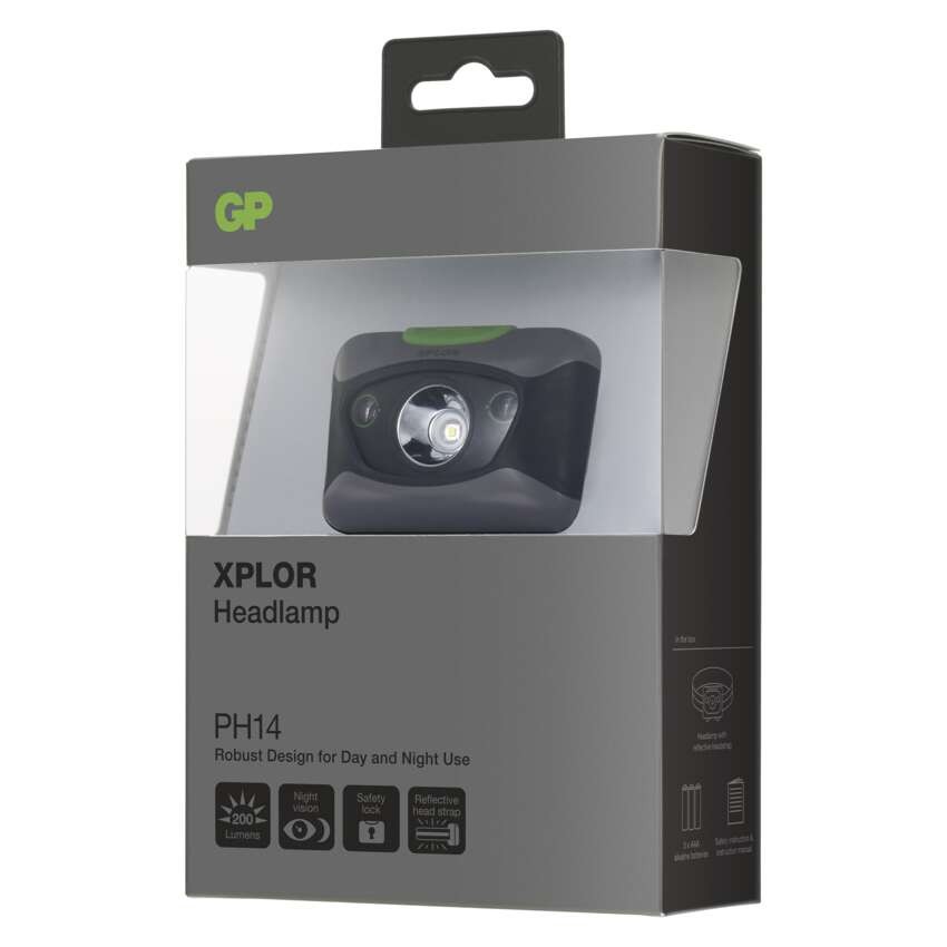 GP LED Fejlámpa PH14 2 LED+ 3W 3x AAA