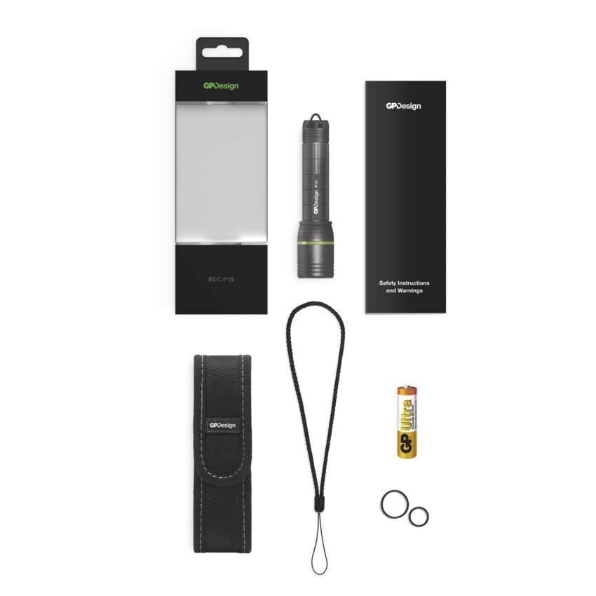 GP LED Elemlámpa P15 + 1xAA GP Ultra elem