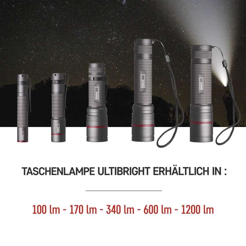 CREE LED Metall-Taschenlampe Ultibright 50, 100lm, 1xAAA