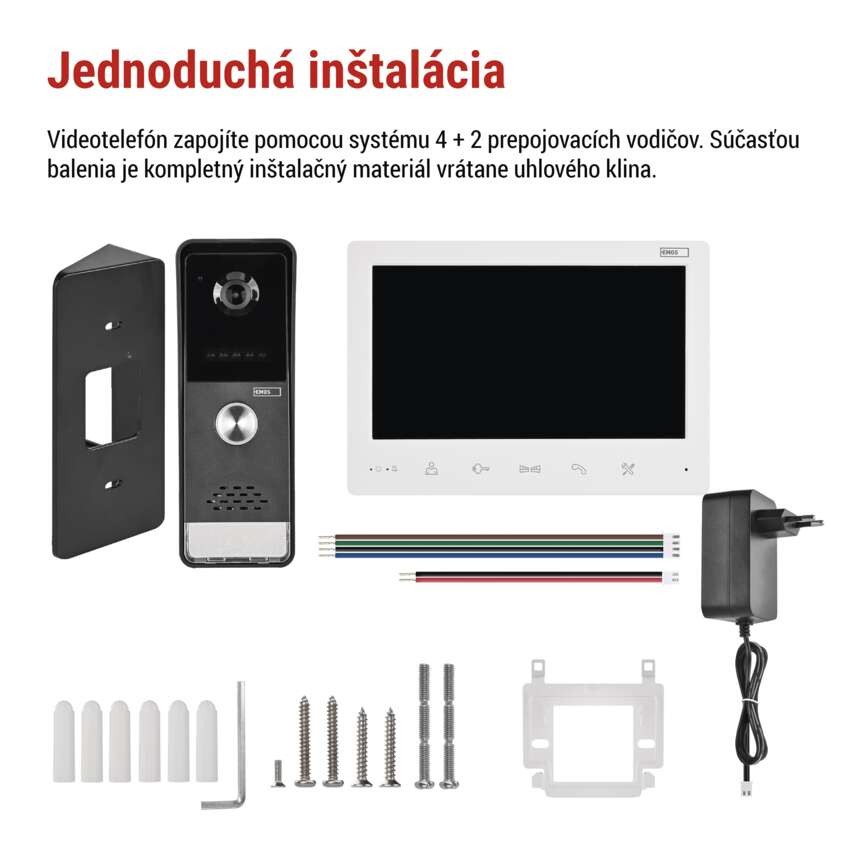 Sada domáceho video vrátnika EM-LS07HD
