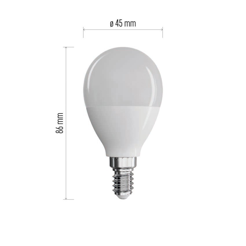 Żarówka LED Classic Mini Globe / E14 / 7,3 W (60 W) / 806 lm / ciepła biel