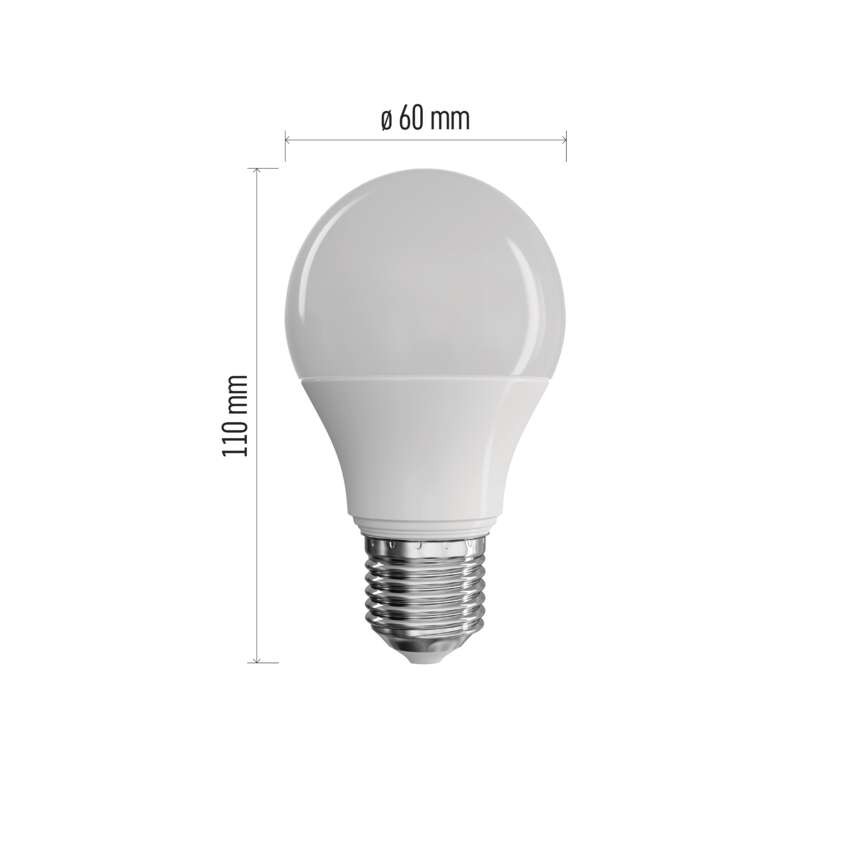 LED žarnica Classic A60 / E27 / 7,3 W (50 W) / 645 lm / toplo bela