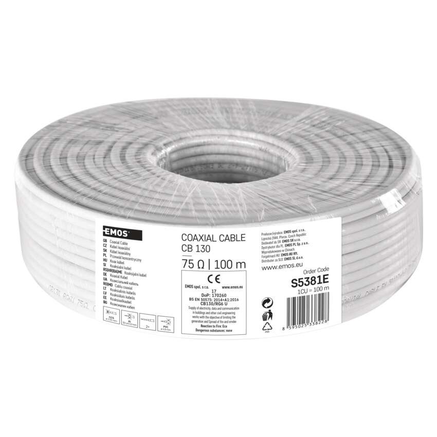 Koaxiální kabel CB130, 100m