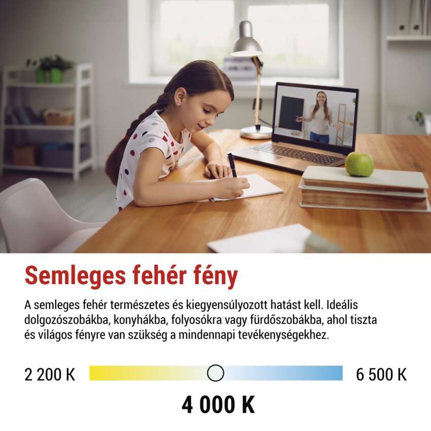 LED izzó Classic JC / G9 / 4,2 W (40 W) / 470 lm / Természetes fehér