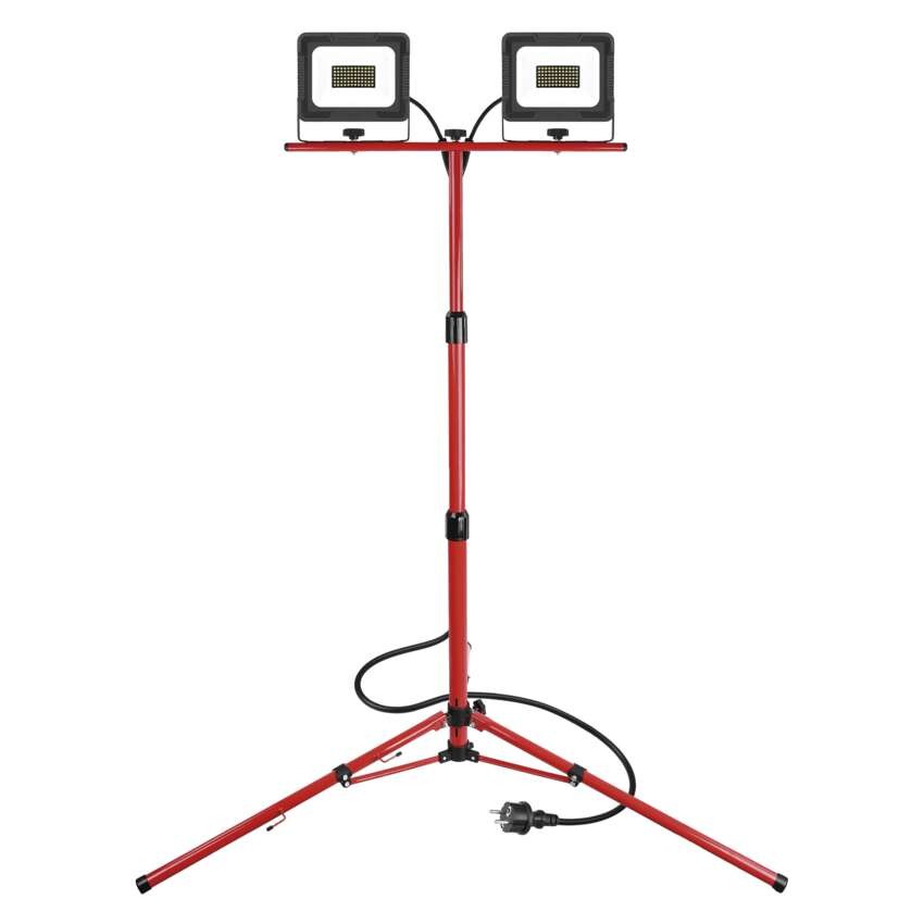 LED reflektor ELION, 2×30W + trojnožka, neutrálna biela
