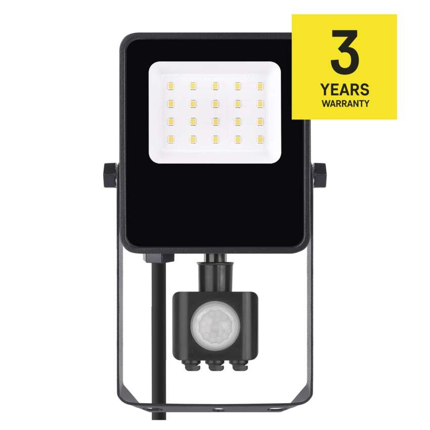 LED-Strahler VISIO mit Bewegungsmelder, 10W, schwarz, neutral weiß