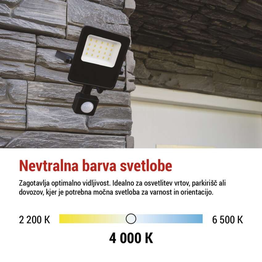 LED reflektor VISIO s senzorjem 30 W