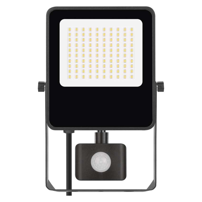 LED prožektorius VISIO su judesio jutikliu, 50 W, juodas, neutraliai baltas
