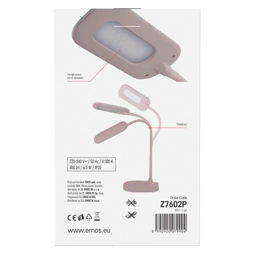 Namizna LED svetilka STELLA roza