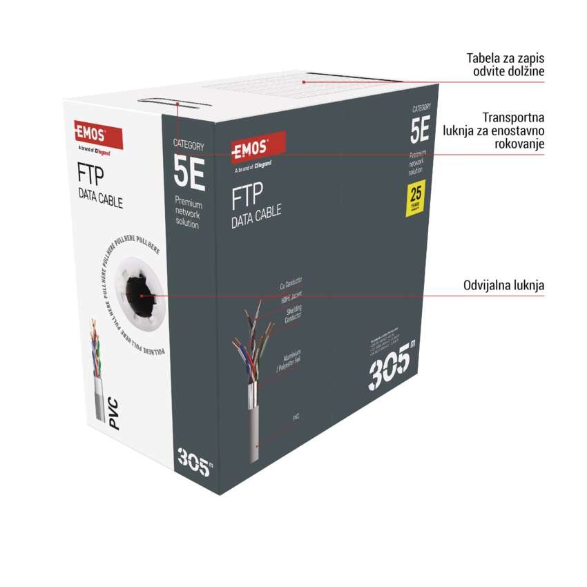 Kabel CAT5E FTP 305M